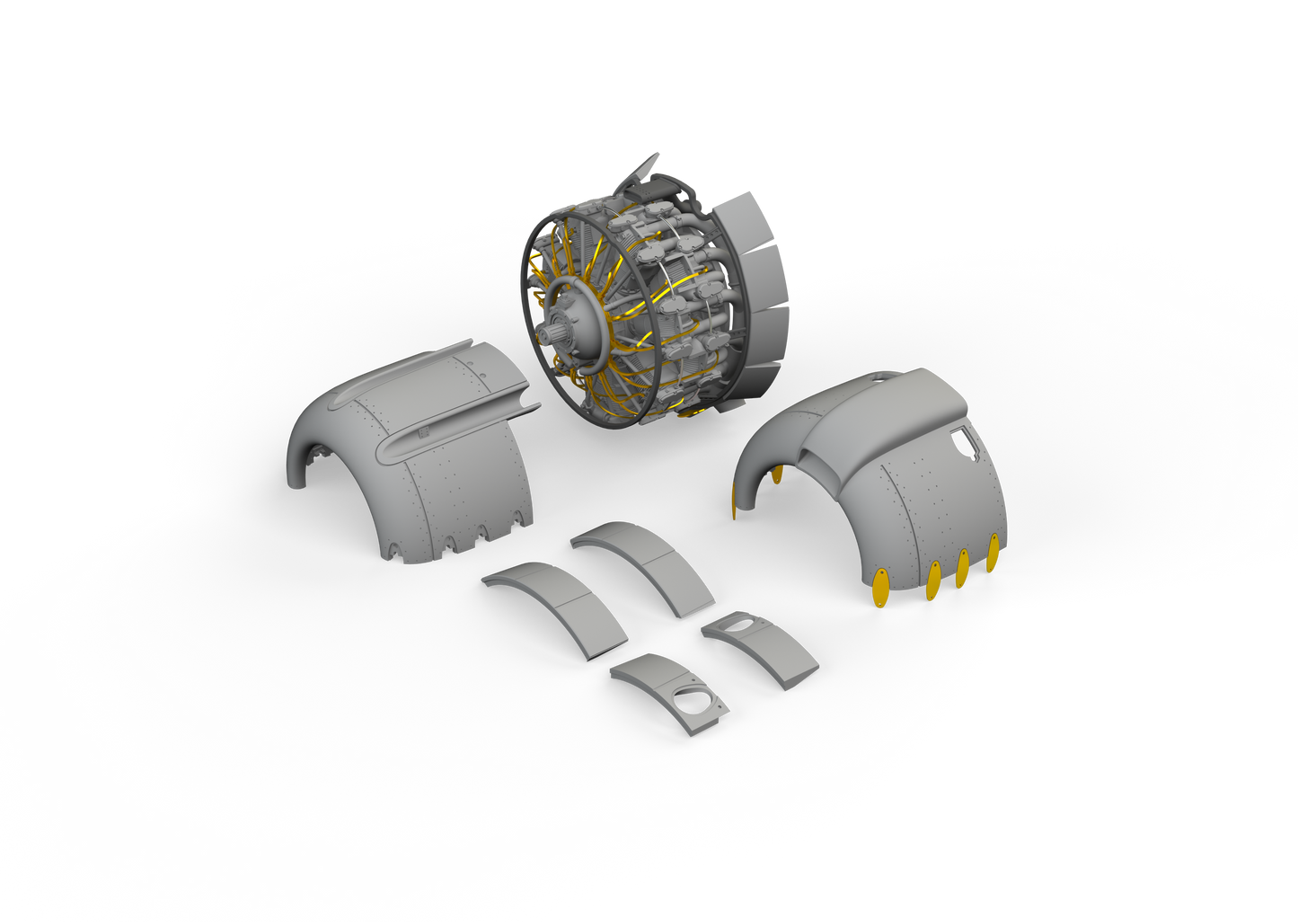 Eduard Brassin 648763 1:48 Mitsubishi A6M2 Zero engine complete