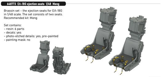 Eduard Brassin 648773 1:48 Boeing EA-18G Growler ejection seats