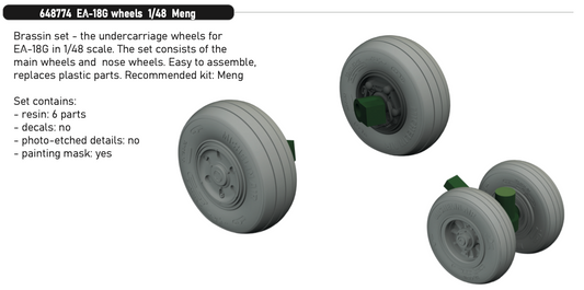 Eduard Brassin 648774 1:48 Boeing EA-18G Growler wheels