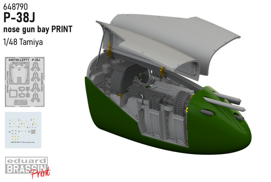 Eduard Brassin 648790 1:48 Lockheed P-38J Lightning nose gun bay 3D-printed