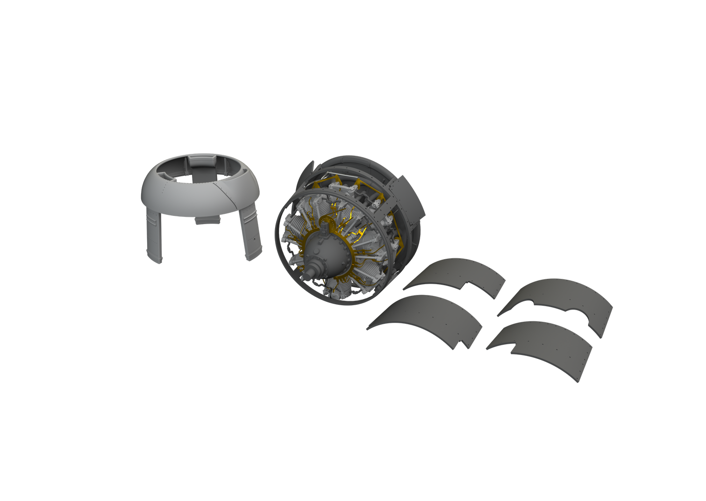 Eduard Brassin 648792 1:48 Grumman F4F-3 engine early 3D-printed