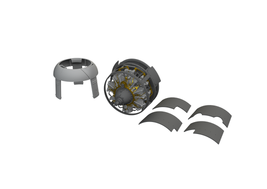 Eduard Brassin 648792 1:48 Grumman F4F-3 engine early 3D-printed