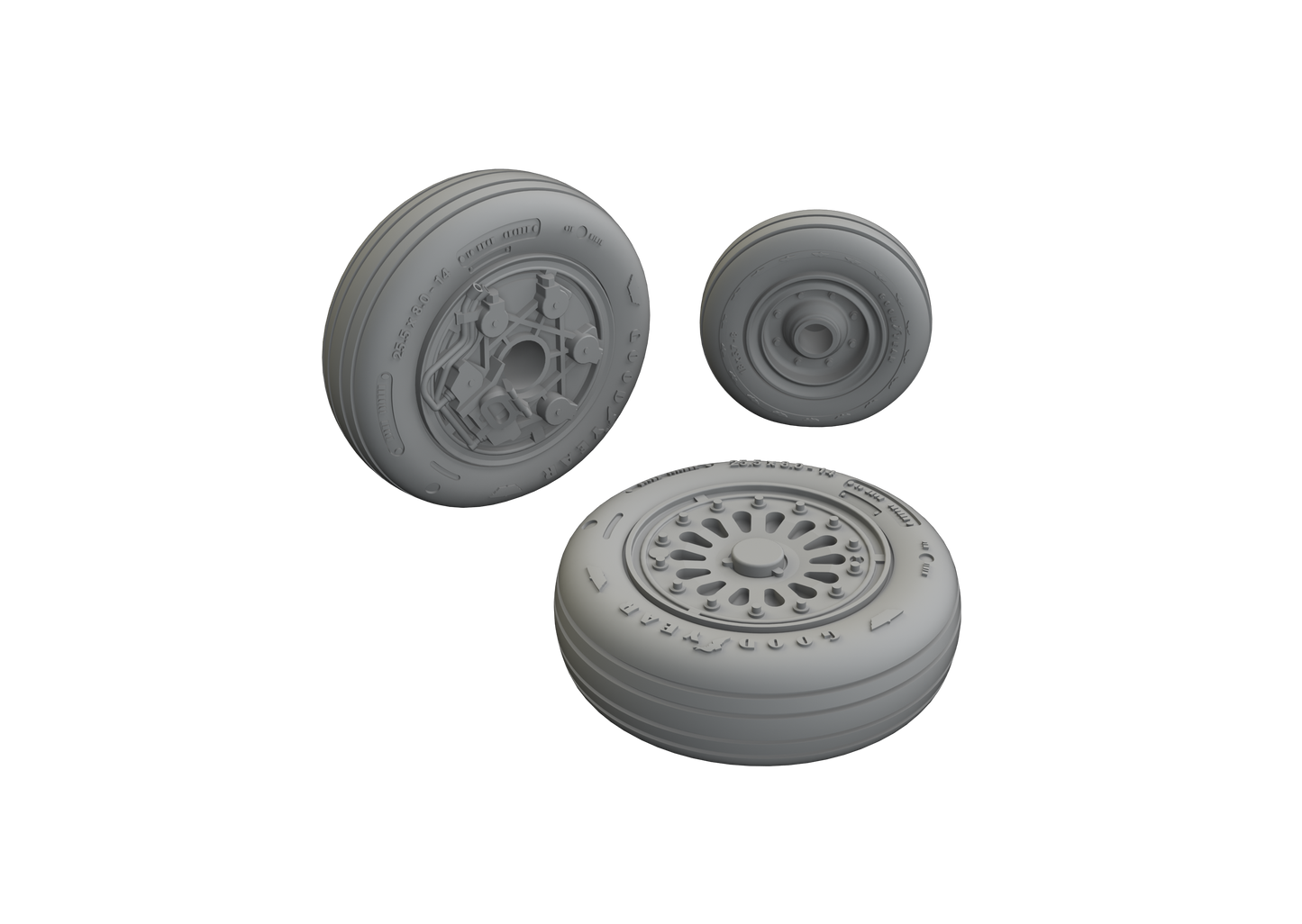 Eduard Brassin 648822 1:48 General-Dynamics F-16A MLU wheels