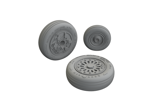 Eduard Brassin 648822 1:48 General-Dynamics F-16A MLU wheels