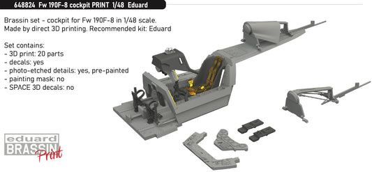 Eduard Brassin 648824 1:48 Focke-Wulf Fw-190F-8 cockpit