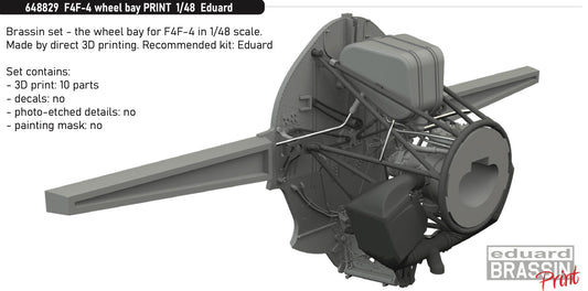 Eduard Brassin 648829 1:48 Grumman F4F-4 Wildcat wheel bay
