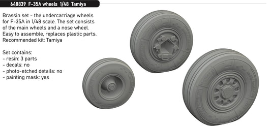 Eduard Brassin 648839 1:48 Lockheed-Martin F-35A wheels
