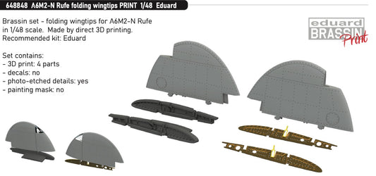 Eduard Brassin 648848 1:48 Mitsubishi A6M2-N Rufe folding wingtips