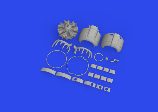 Eduard Brassin 648852 1:48 Mitsubishi A6M2-N Rufe engine complete 3D-printed