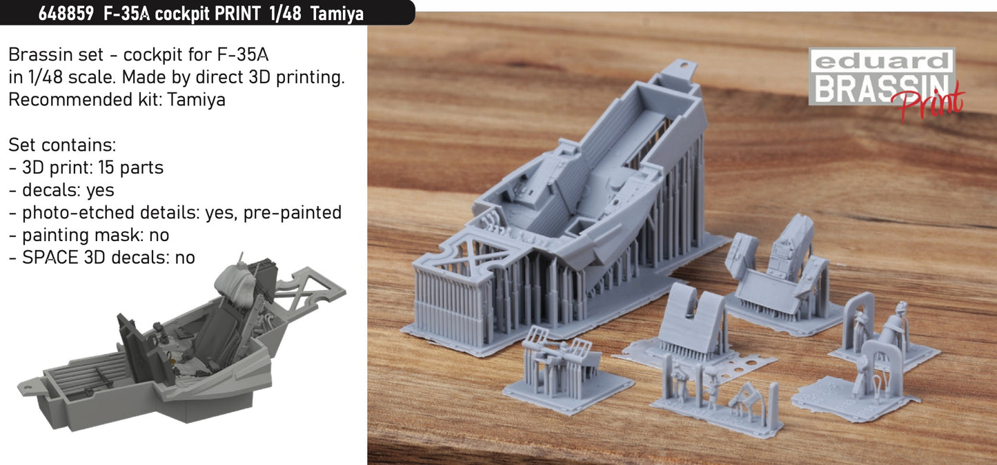 Eduard Brassin 648859 1:48 Lockheed-Martin F-35A Lightning II cockpit