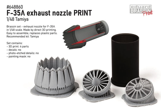 Eduard Brassin 648860 1:48 Lockheed-Martin F-35A exhaust nozzle 3D-printed