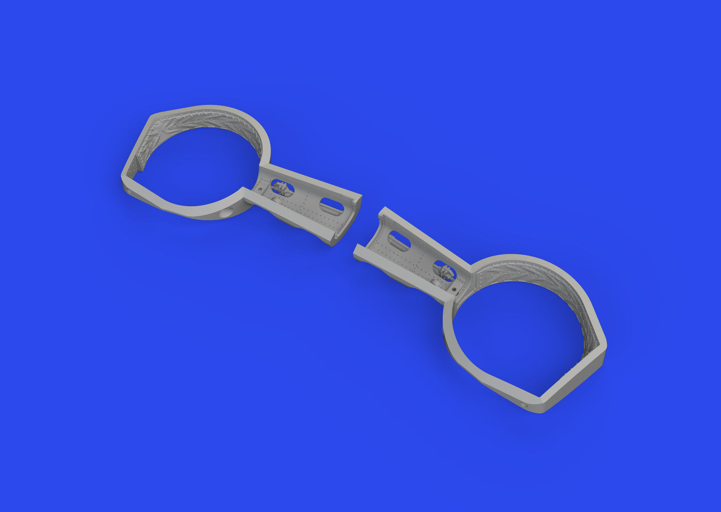 Eduard Brassin 648881 1:48 Messerschmitt Bf-109F wheel bays angular to be used with Eduard