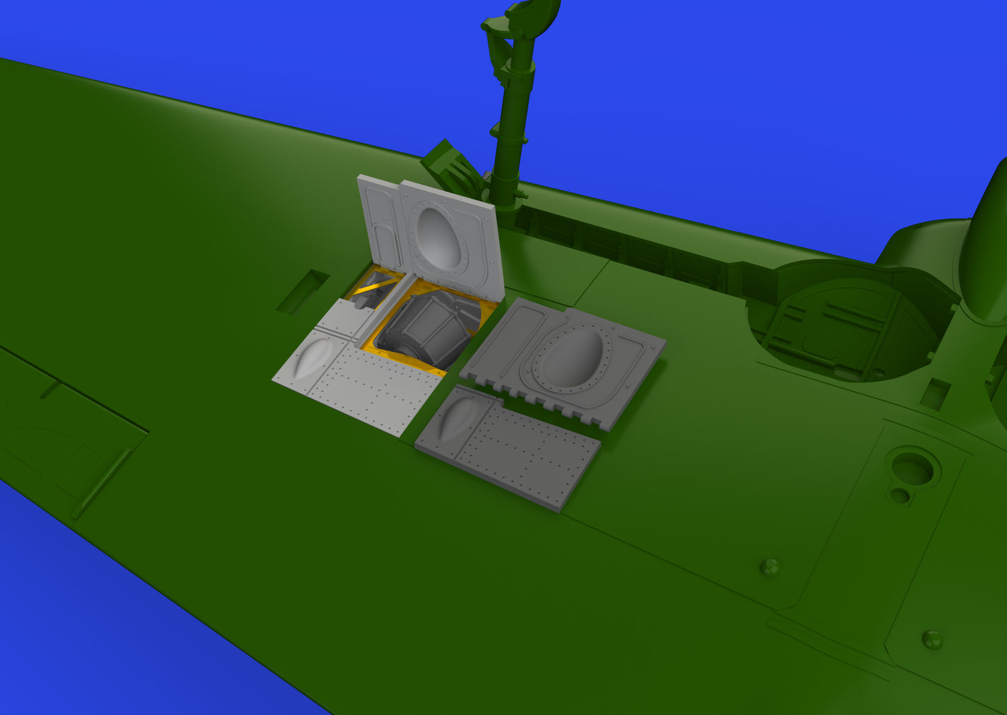 Eduard Brassin 648883 1:48 Mitsubishi A6M3 Zero gun bays short barrel to be used with Eduard