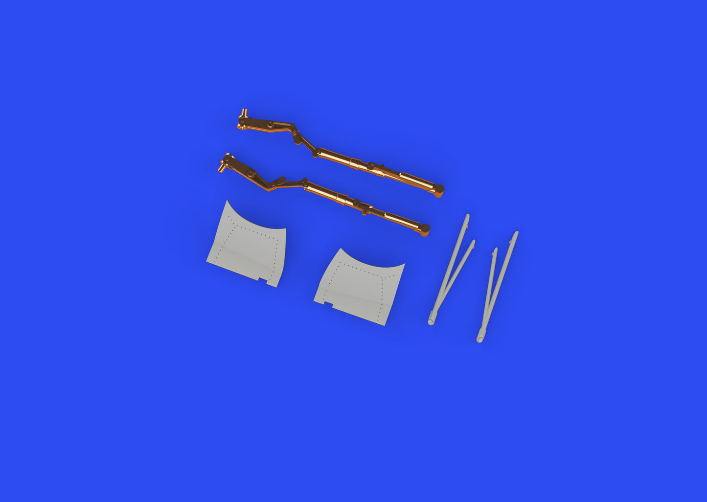 Eduard Brassin 648886 1:48 FM-2 Wildcat undercarriage legs BRONZE to be used with Eduard