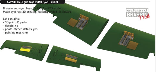 Eduard Brassin 648900 1:48 Grumman FM-2 gun bays