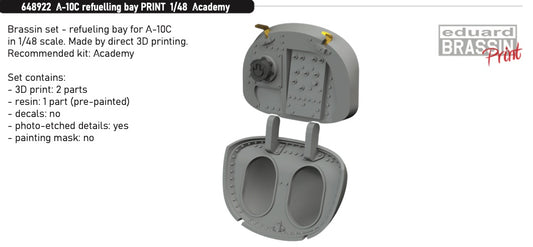 Eduard Brassin 648922 1:48 A-10C Thunderbolt II refueling bay for Academy