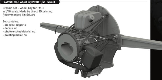 Eduard Brassin 648948 1:48 FM-1 Wildcat wheel bay 3D-Printed