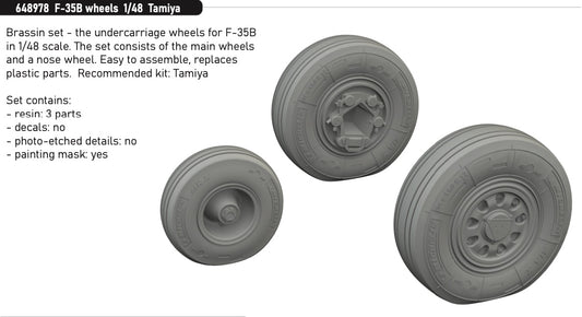 Eduard Brassin 648978 1:48 Lockheed-Martin F-35B Lightning II wheels