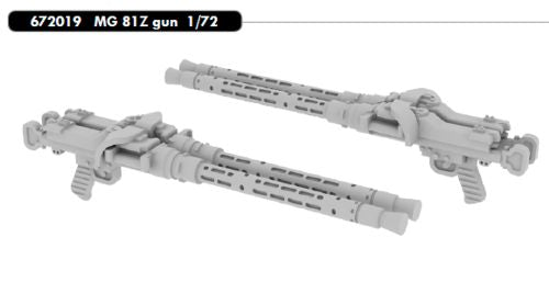 Eduard Brassin 672019 1:72 MG 81Z gun