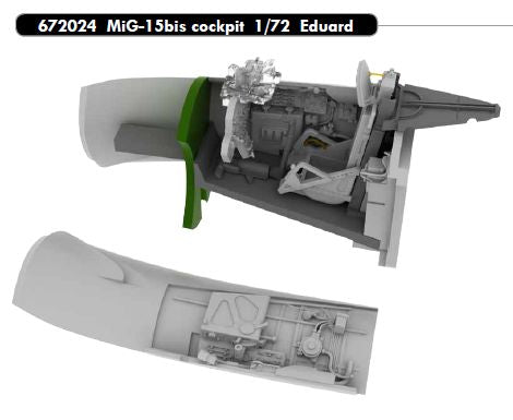 Eduard Brassin 672024 1:72 Mikoyan MiG-15Bis cockpit