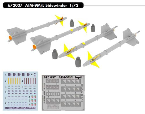 Eduard Brassin 672037 1:72 AIM-9M/L Sidewinder