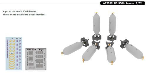 Eduard Brassin 672039 1:72 US 500lb bombs