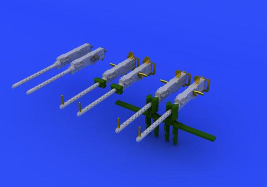 Eduard Brassin 672092 1:72 M2 Browning guns Brassin set of 6 pieces of M-2 Browning guns
