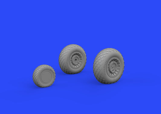 Eduard Brassin 672206 1:72B-25H/B-25J Mitchell wheels with weighted tyre effect