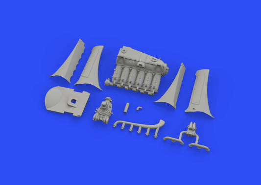 Eduard Brassin 672223 1:72 Fokker D.VIIF (OAW) Mercedes D.III engine
