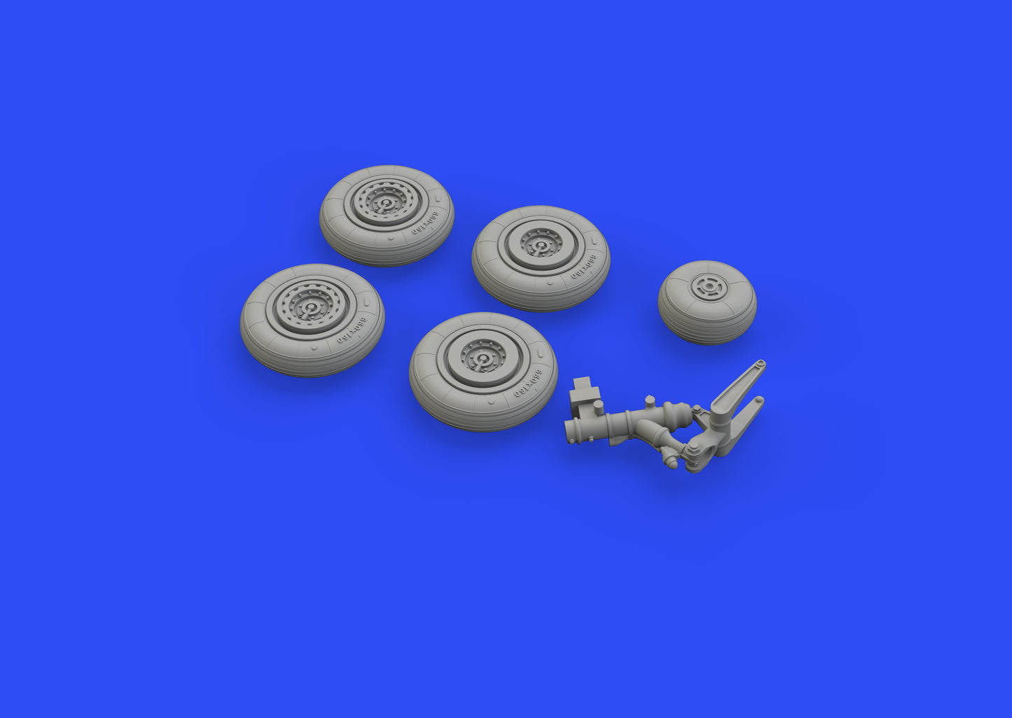 Eduard Brassin 672228 1:72 Mikoyan MiG-17F wheels with weighted tyre effect