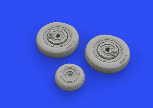 Eduard Brassin 672231 1:72 Mikoyan MiG-21PFM wheels with weighted tyre effect