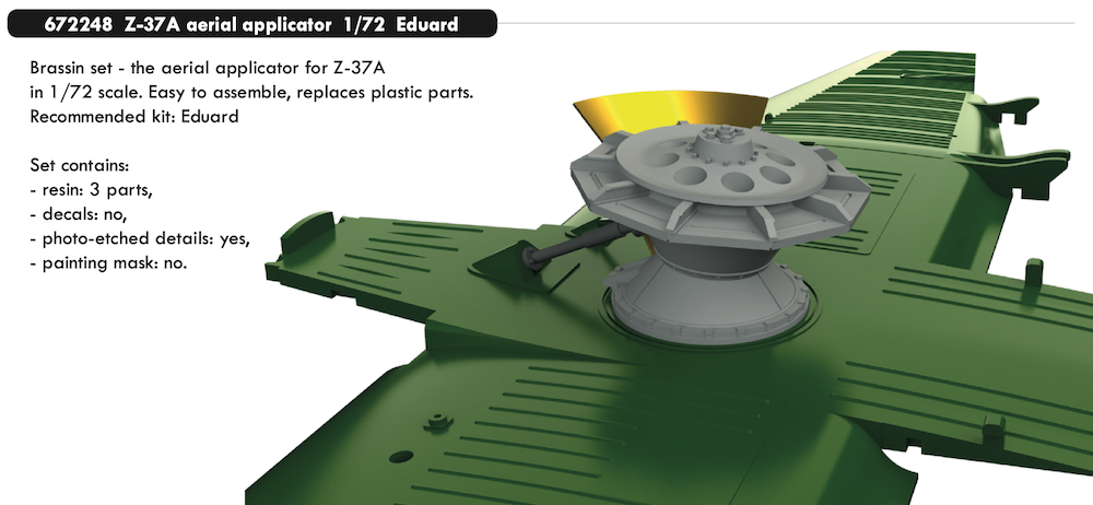 Eduard Brassin 672248 1:72 Let Z-37A aerial applicator