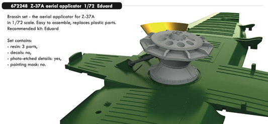 Eduard Brassin 672248 1:72 Let Z-37A aerial applicator