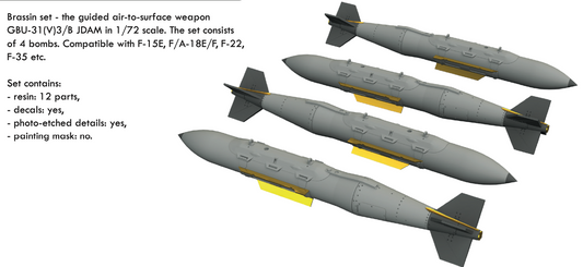 Eduard Brassin 672255 1:72 GBU-31(V)3/B JDAM