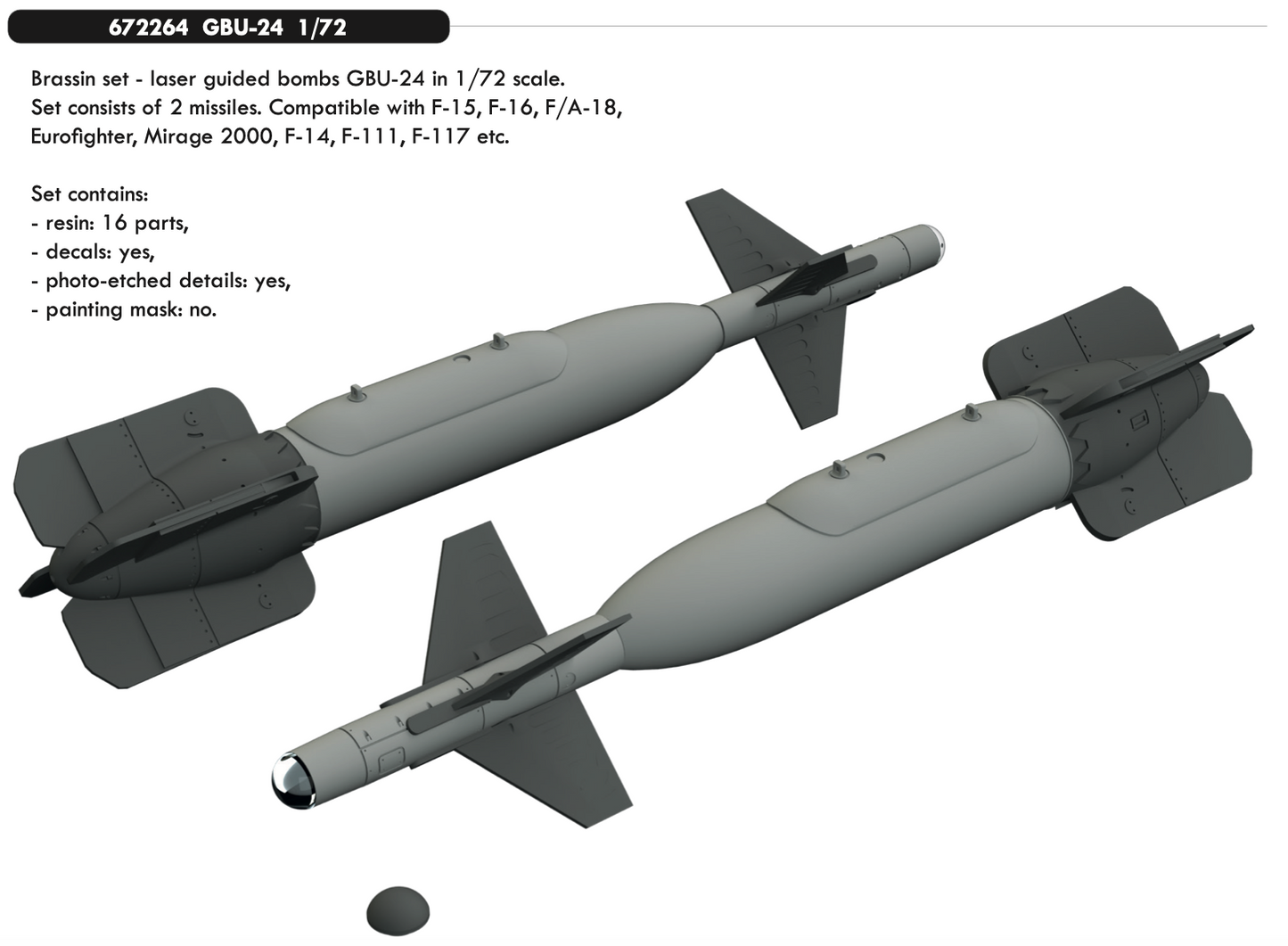 Eduard Brassin 672264 1:72 GBU-24