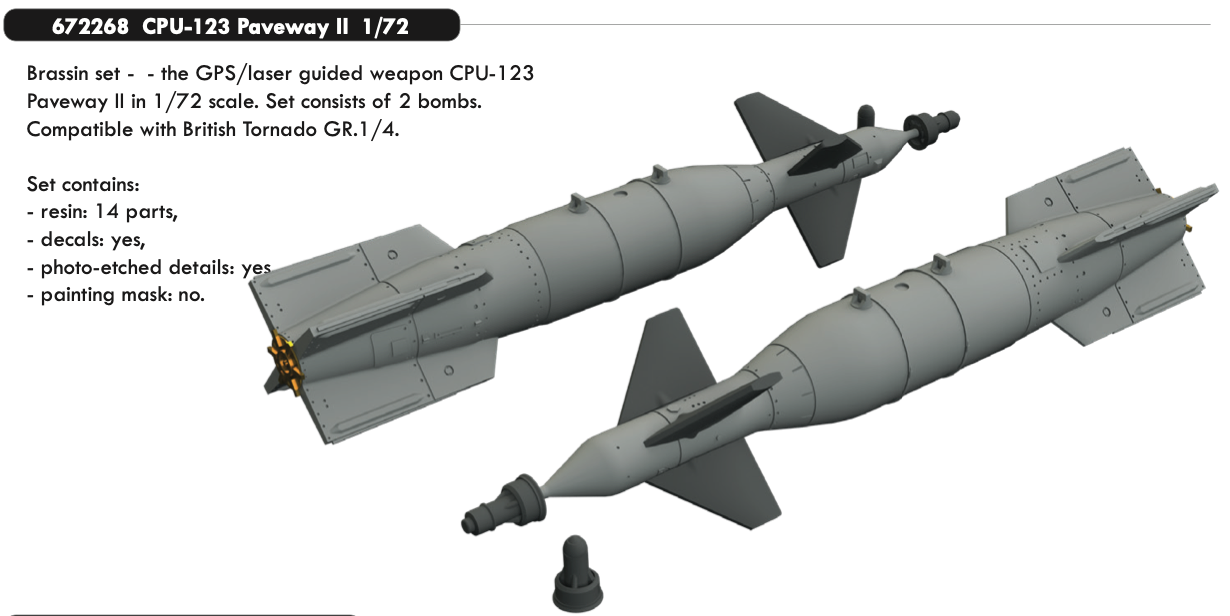Eduard Brassin 672268 1:72 CPU-123 Paveway II 1/72