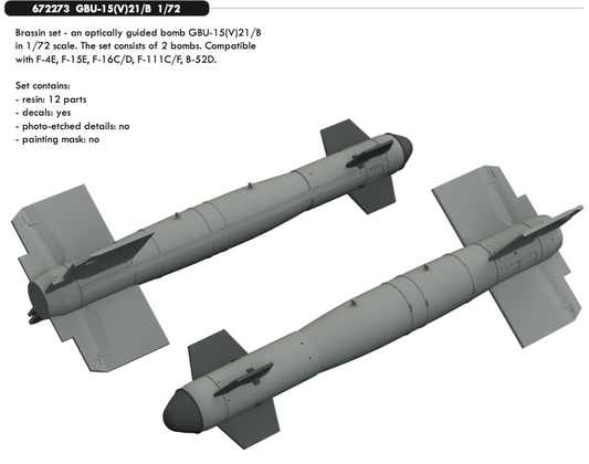 Eduard Brassin 672273 1:72 GBU-15(V)21/B