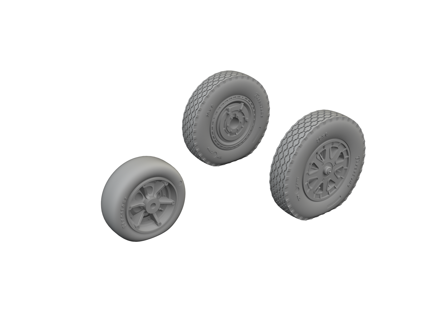 Eduard Brassin 672303 1:72 Bell P-39Q Airacobra wheels 3D-printed