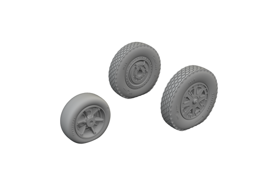 Eduard Brassin 672303 1:72 Bell P-39Q Airacobra wheels 3D-printed