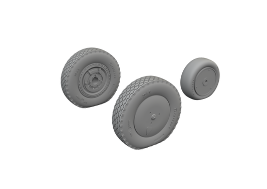 Eduard Brassin 672304 1:72 Bell P-39Q Airacobra wheels w/rims 3D-printed