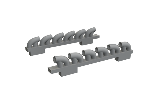 Eduard Brassin 672305 1:72 Bell P-39Q Airacobra exhaust stacks