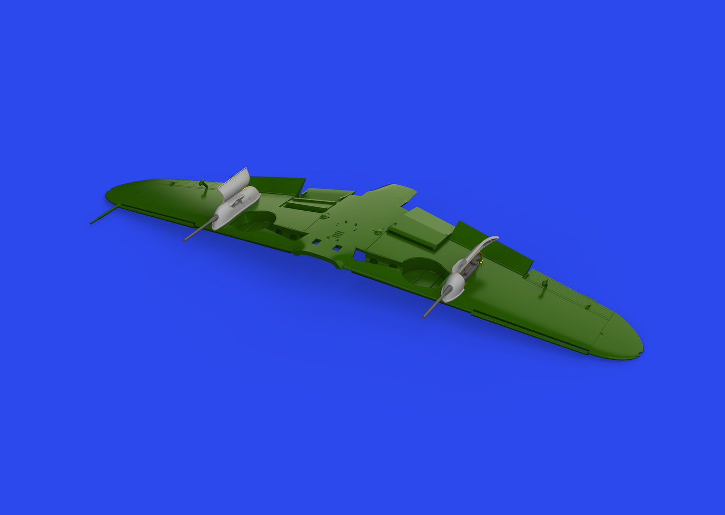 Eduard Brassin 672326 1:72 Messerschmitt Bf-109F/G/K gun pods to be used with Eduard