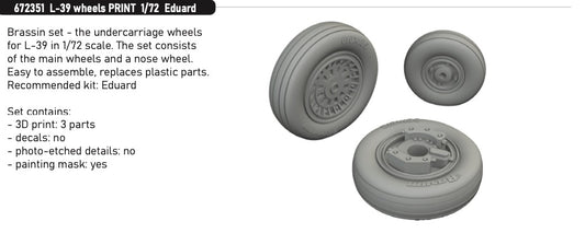 Eduard Brassin 672351 1:72 Aero L-39C wheels