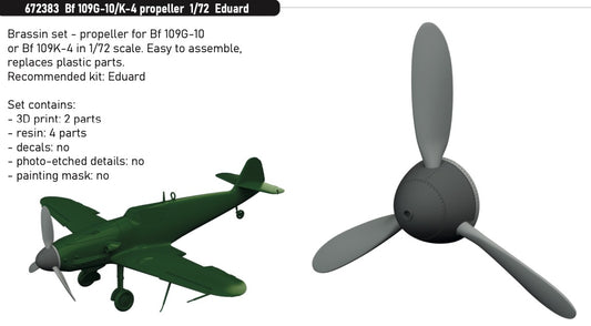 Eduard Brassin 672383 1:72 Messerschmitt Bf-109G-10/K-4 propeller