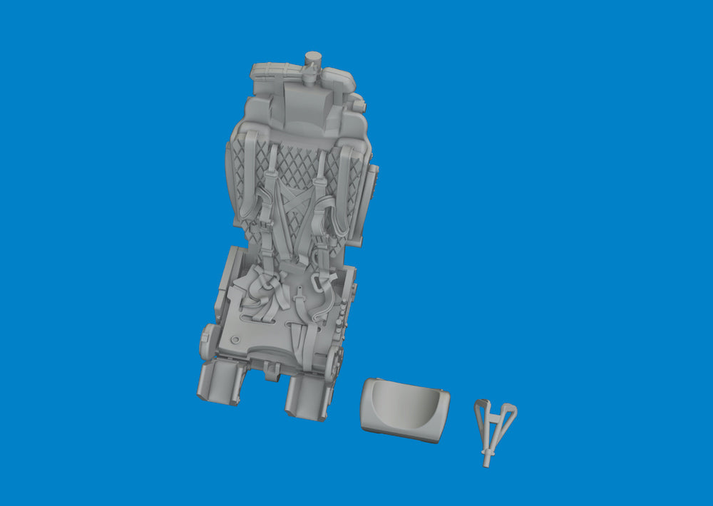Eduard Brassin 672418 1:72 Mikoyan MiG-21 Seat with Integral Belts 3D-Printed