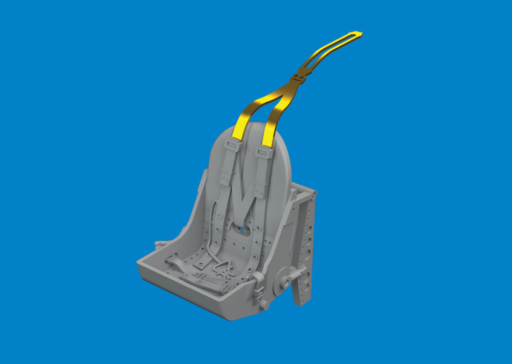 Eduard Brassin 672426 1:72 Supermarine Spitfire Mk.I/Mk.II/Mk.V bakelite seat with integral belts