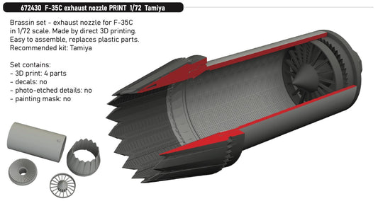 Eduard Brassin 672430 1:72 Lockheed-Martin F-35C exhaust nozzle