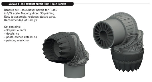 Eduard Brassin 672433 1:72 Lockheed-Martin F-35B Exhaust Nozzle PRINT