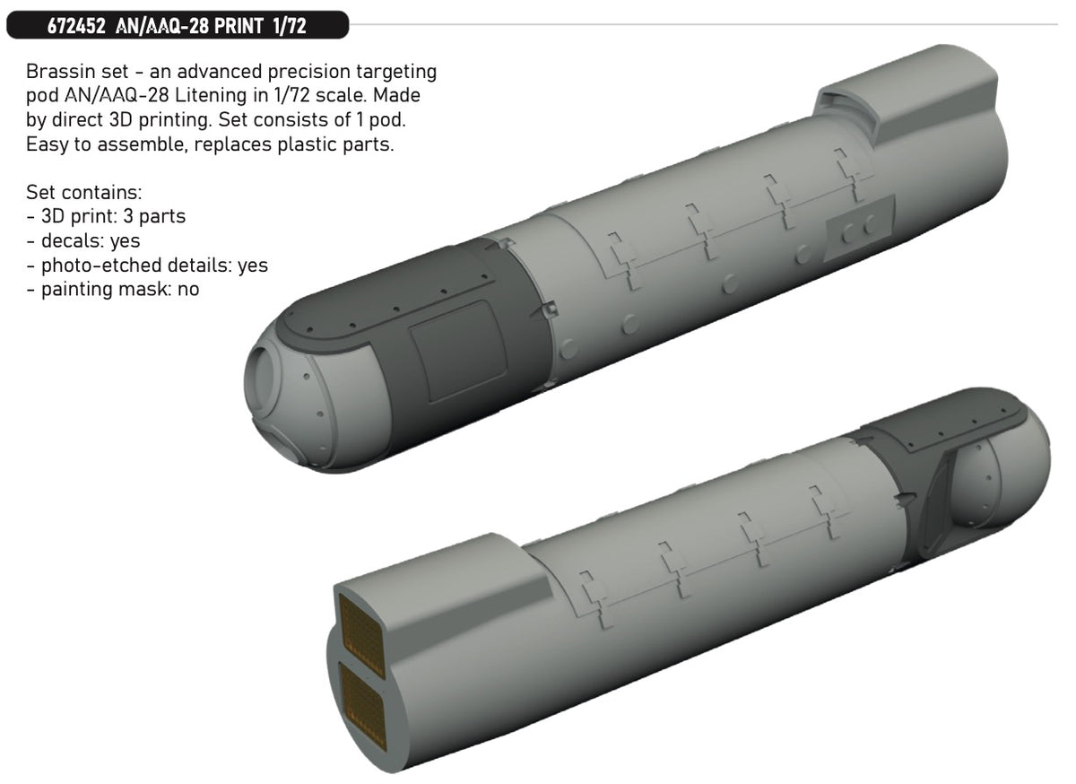 Eduard Brassin 672452 1:72 AN/AAQ-28 PRINT