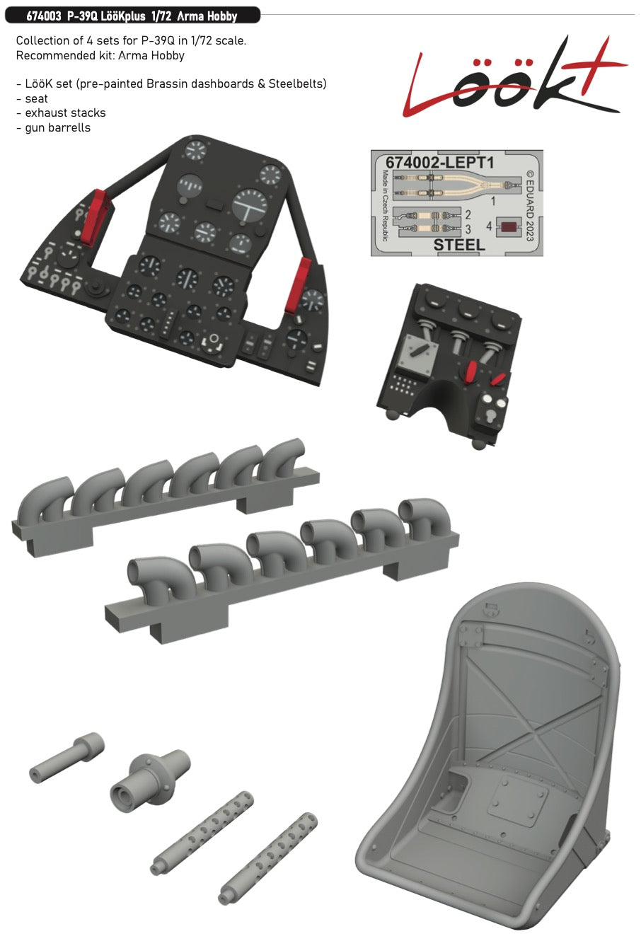 Eduard Brassin 674003 1:72 Bell P-39Q Airacobra LooKplus